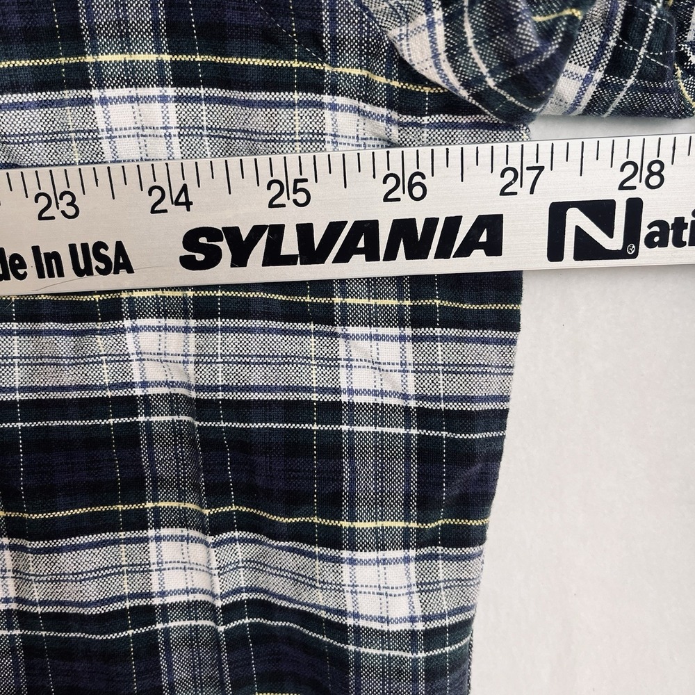 Ralph Lauren Shirt Mens XL Blue Plaid Long Sleeve Button Up Tilden Crest Golf - Picture 7 of 10